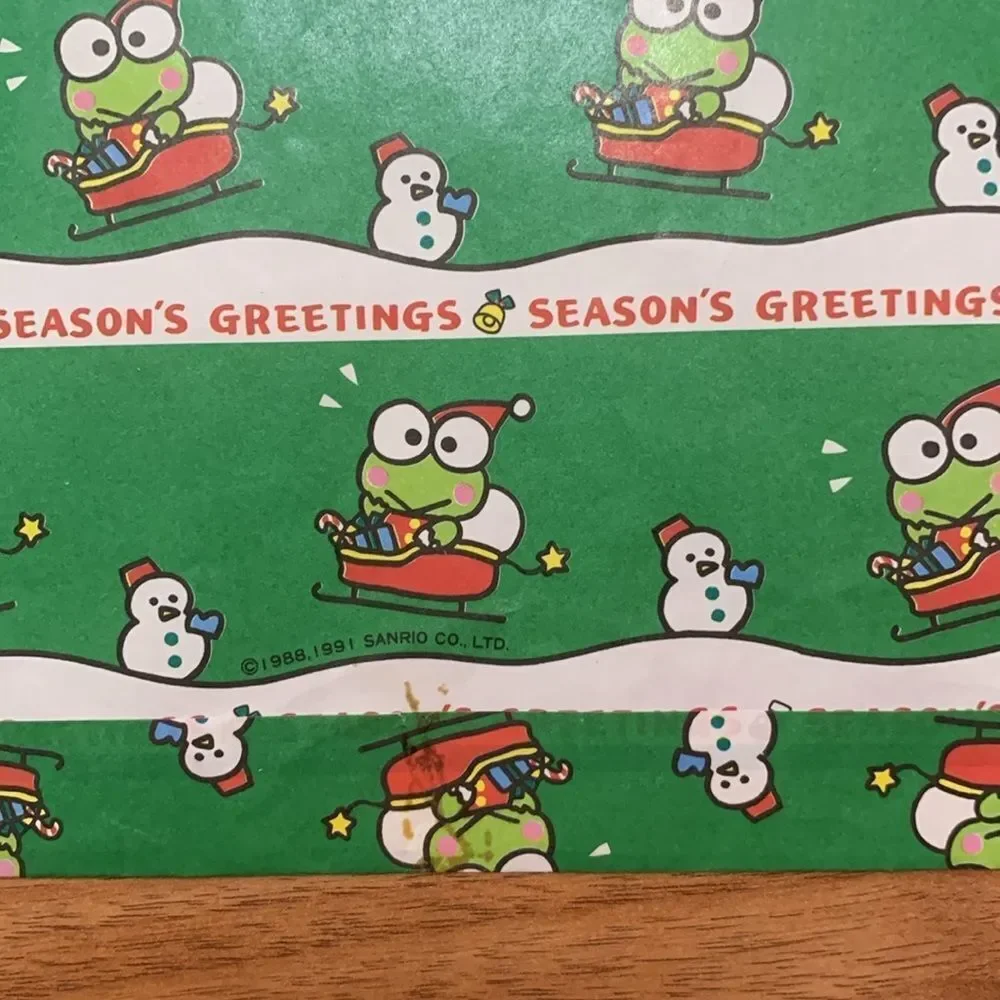 Vintage Sanrio Keroppi paper bag